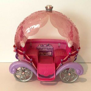 Barbie Dreamtopia Rainbow Cove Carriage Only 2009 Pink with Sliding Cover